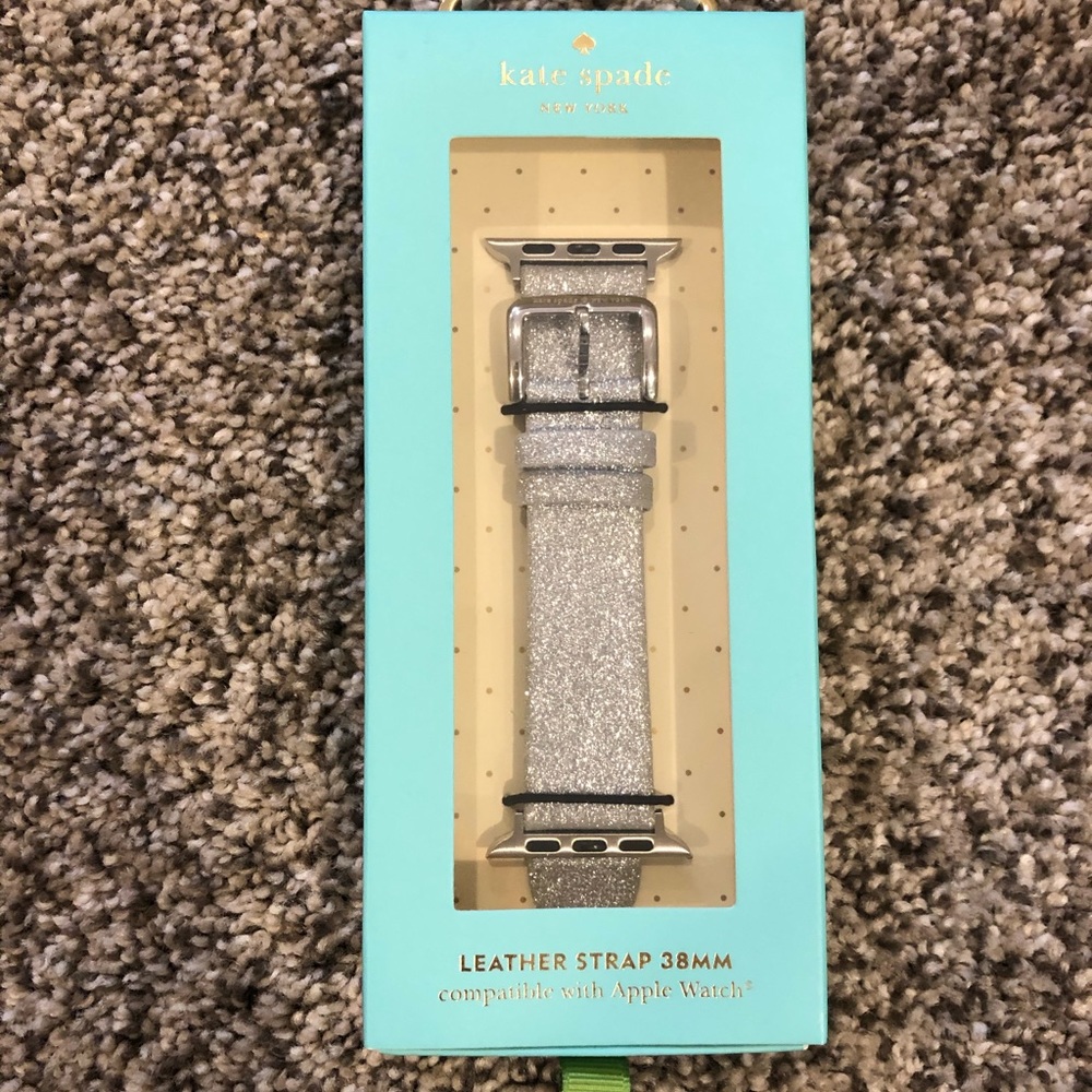 Kate Spade Silver Glitter Apple Watch Band